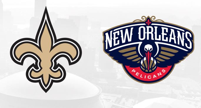 New Orleans Saints and Pelicans Logo